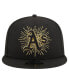 Men's Black Oakland Athletics Metallic Logo 9FIFTY Snapback Hat