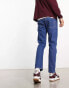 Jack & Jones loose fit jeans in mid blue