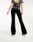 Vero Moda jersey flares with high waist in black