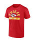 Men's Red, White Kansas City Chiefs Two-Pack 2023 Schedule T-shirt Combo Set