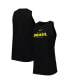 Women's Black Brazil National Team Lockup Tomboy Performance Tank Top