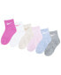 Baby and Toddler Boys or Girls Swoosh Ankle Socks, Pack of 6