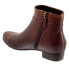 Trotters Maci T2263-294 Womens Brown Leather Zipper Ankle & Booties Boots