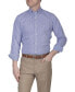 Men's Mini Gingham Cotton Stretch Long Sleeve Shirt