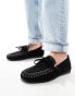 ASOS DESIGN Merit leather boat shoe in black