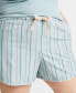 Women's Striped Poplin Boxer Sleep Shorts XS-3X, Created for Macy's