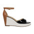 VANELi Lemy Color Block Wedge Ankle Strap Womens Black, Brown Casual Sandals LE