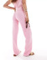 The Frolic lucia wide leg beach trousers in pink