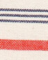 Striped cotton jacquard napkins (pack of 2)