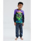 Toddler Boys Pullover Pajama Shirt and Pants Sleep Set to Grave Digger El Toro Loco Megalodon