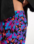 French Connection wrap midi skirt in bright floral