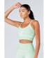 Женский бюстгальтер Twill Active recycled Colour Block Body Fit Seamless Sports Bra Green