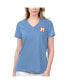 Women's Light Blue Houston Astros Game Time V-Neck T-shirt