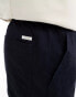 Armani Exchange drawstring tailoring fabric trousers in navy