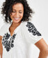 Women's Embroidery Vacay Top, Created for Macy's