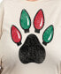 Plus Size Paw Lights Graphic Pullover T-shirt