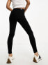 Dr Denim Petite Lexy mid rise super skinny jeans in black