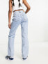 Stradivarius STR straight leg jean in light wash blue