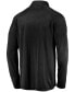 Men's Black Seattle Kraken Primary Logo Quarter-Zip Pullover Fleece Jacket