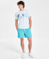 Men's Regular-Fit Solid 5" Drawstring Shorts, Created for Macy's