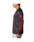 Men's Heather Charcoal Nebraska Huskers PFG Terminal Tackle Omni-Shade Raglan Long Sleeve T-shirt