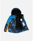 Little Boys Two Piece Snowsuit Royal Blue Printed Storm - Toddler|Child