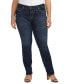 Plus Size Suki Mid Rise Straight Leg Jeans