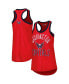 Women's Red Washington Capitals First Base Racerback Scoop Neck Tank Top