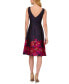 Women's Boat-Neck Fit & Flare Jacquard Dress