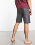 Farah lounge shorts with logo waist in charcoal marl print