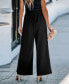 Women's Black Wide Leg Trousers