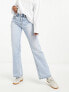 Stradivarius STR straight leg jean in light blue