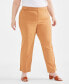 Plus Size Curvy-Fit Straight-Leg Pants, Created for Macy's