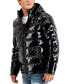 Men's Holographic Hooded Puffer Jacket