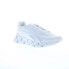 Reebok Zig Dynamica 4 Womens White Canvas Lace Up Lifestyle Sneakers Shoes