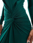 Daska exclusive high neck maxi dress in emerald green