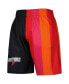 Men's Black Miami Heat Hardwood Classics 2005 Split Swingman Shorts