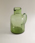 Hammered glass jug