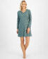 Women's V-Neck Long-Sleeve Sleep Shirt, Created for Macy's