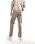 New Look cargo trouser with contrast stitch in light brown