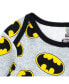 Baby Boys Baby Justice League Batman Superman Pajama Shirt and Pants Sleep Set to