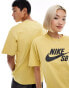 Nike SB centre logo unisex t-shirt in yellow