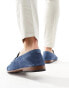 schuh Randy loafers in navy suede