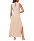 Women's Tie-Front Slit Sleeveless Dress