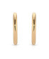 18k Gold Plated Large Thick Classic Hoop Earrings