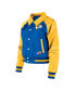 Women's Royal Los Angeles Rams Coaches Raglan Full-Snap Jacket