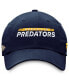 Men's Navy Nashville Predators Authentic Pro Rink Adjustable Hat