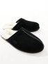 UGG scuff slippers in black suede