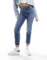 River Island sculpt mom jean in midwash blue