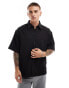 Bershka premium shirt in black